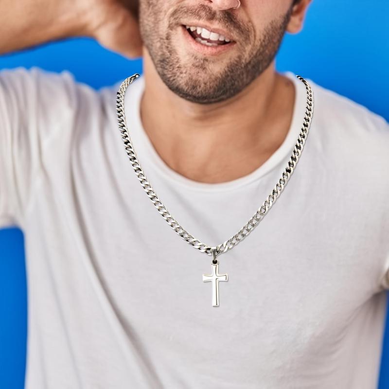 “To My Son — A Symbol of Faith & Strength” Cross Necklace