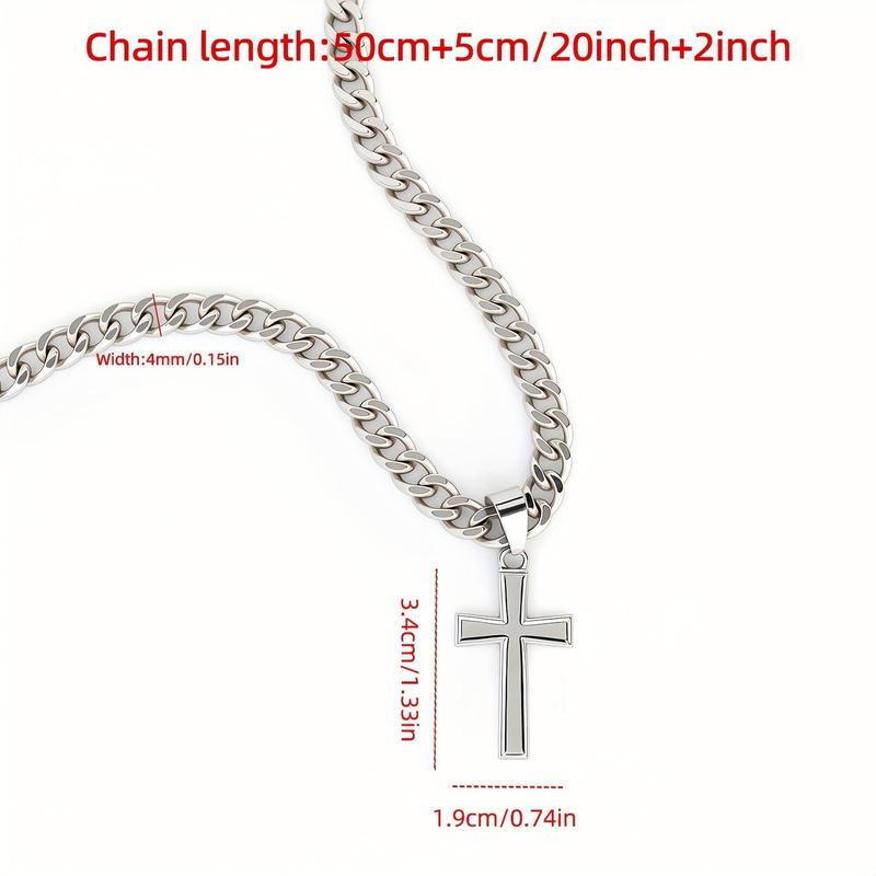 “To My Son — A Symbol of Faith & Strength” Cross Necklace