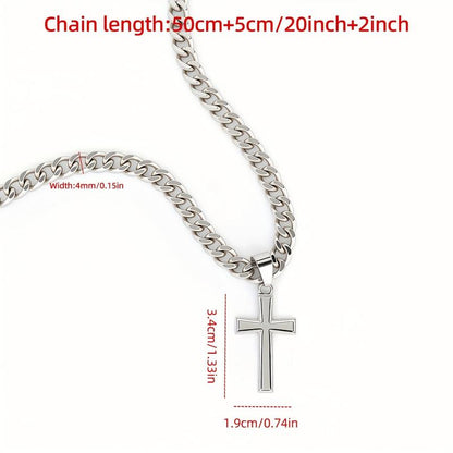 “To My Son — A Symbol of Faith & Strength” Cross Necklace